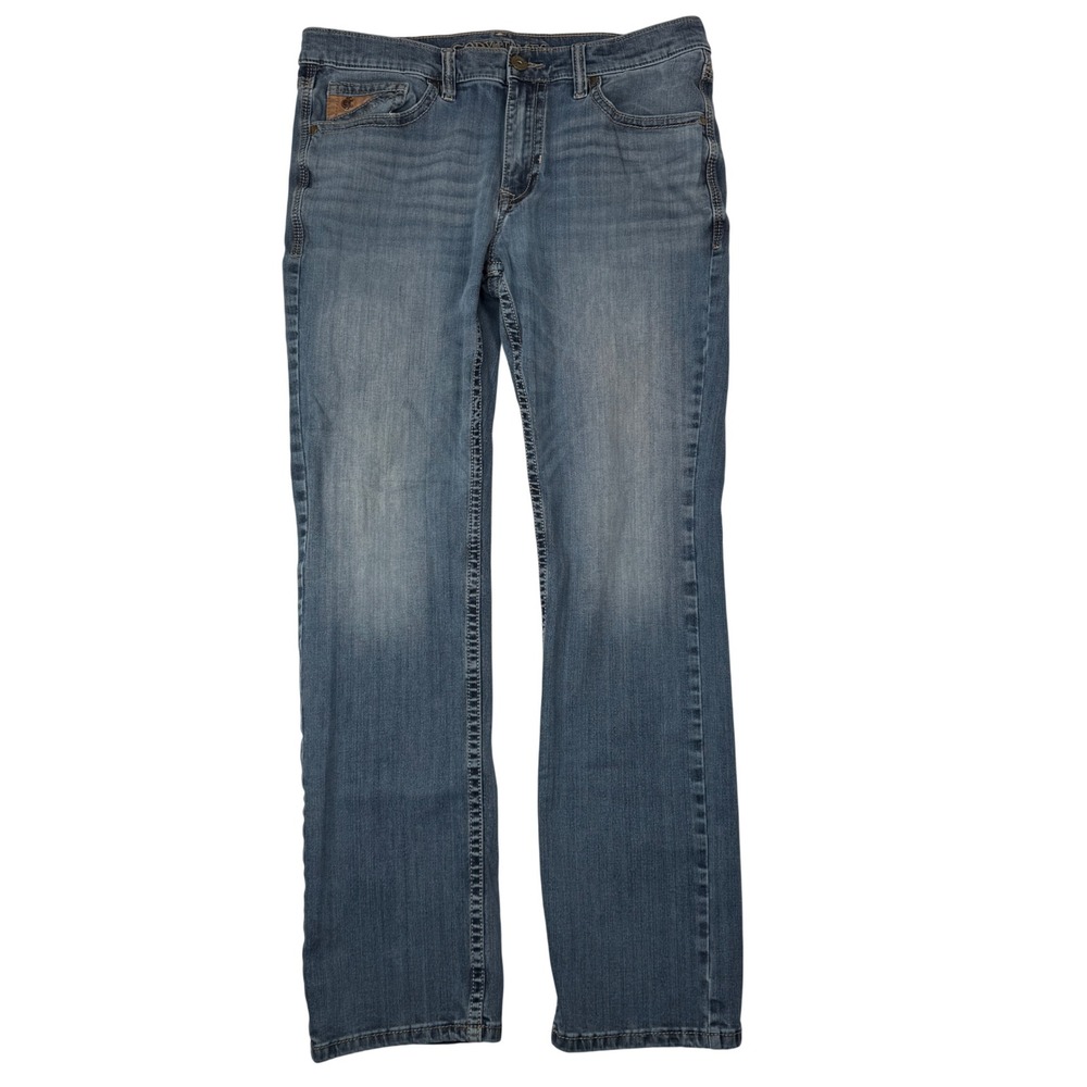 Cody James Men's Sz 36x34 Stone Cold Wash Jackson Slim Straight Denim Jeans Blue
